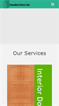 Mobile Screenshot of canadiandoors.com