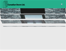Tablet Screenshot of canadiandoors.com